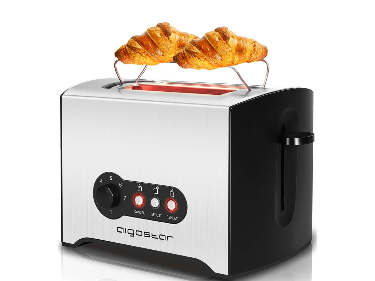 Der ultimative Frühstückshelfer: Aigostar Edelstahl Toaster 2 Scheiben