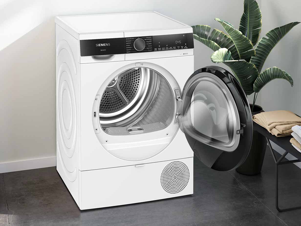 Siemens WQ33G2D40 Wärmepumpentrockner iQ500 – Für Dein Zuhause, das Moderne erstrahlen lässt